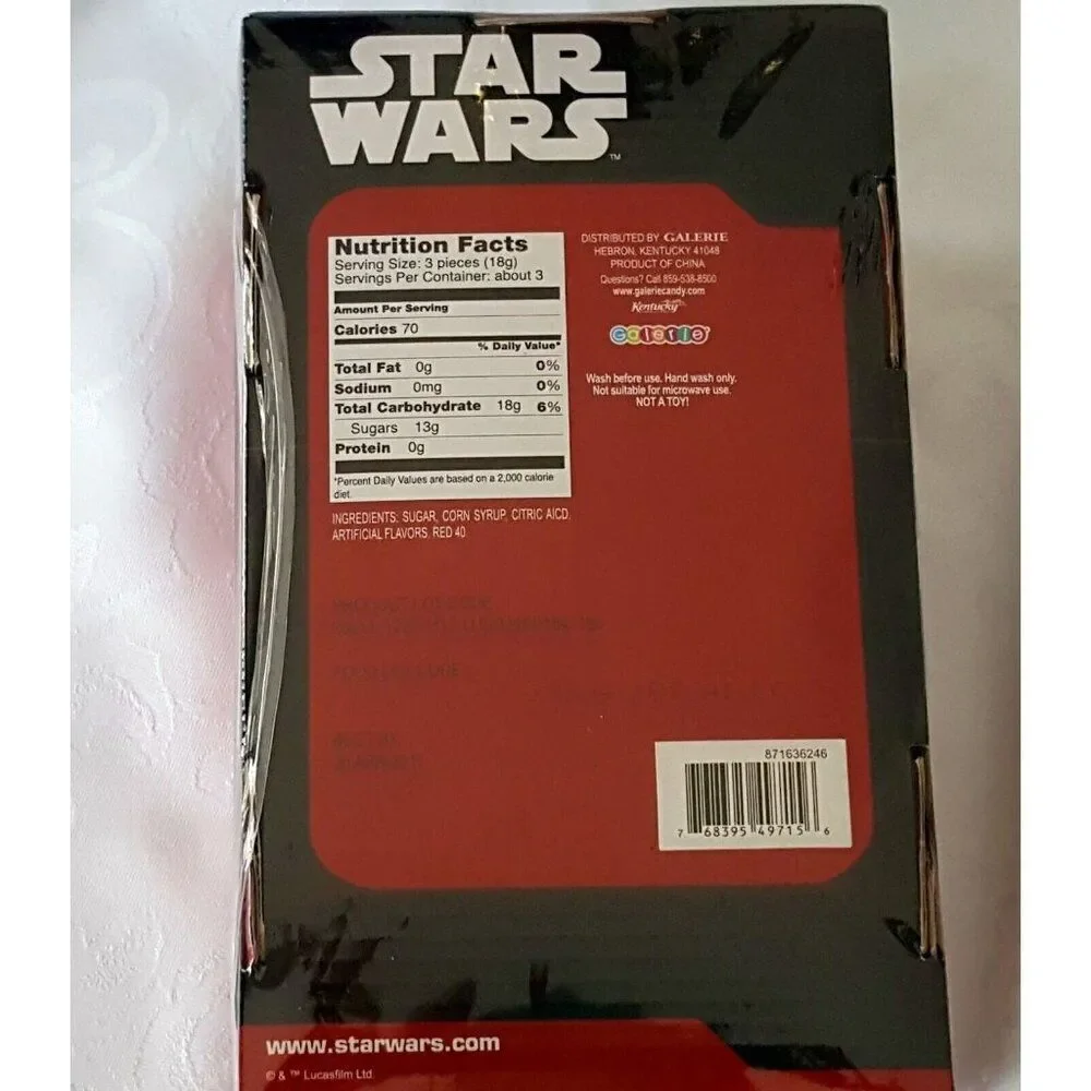 Disney Star Wars Stormtrooper Ceramic Goblet with Cherry Hard Candy 2015 NEW
